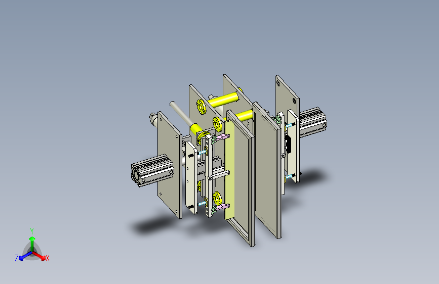 双工位板材压合工装（型号：YH-500）