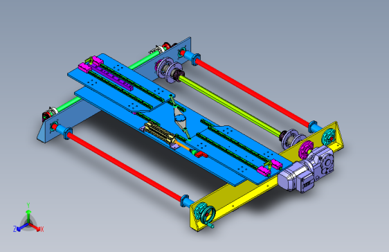 双工位同步平移滑台（型号：HY-900）