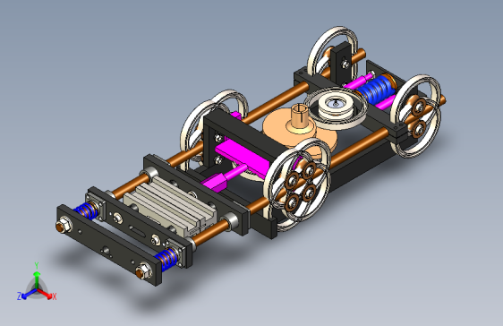 微型物料牵引传输小车