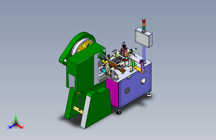 小型零件自动冲压组装一体机