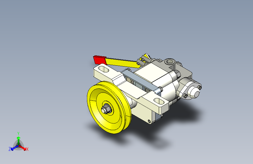 拖拉机外输出液压控制总成（主拆卸装置）1401159通用三维+截图