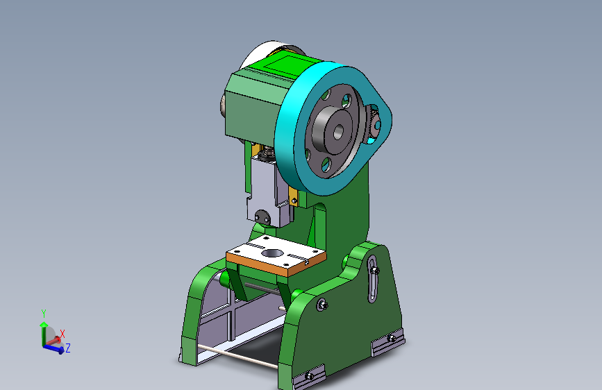 小型冲压机传动系统设计含三维SW模型==862947==500=J5