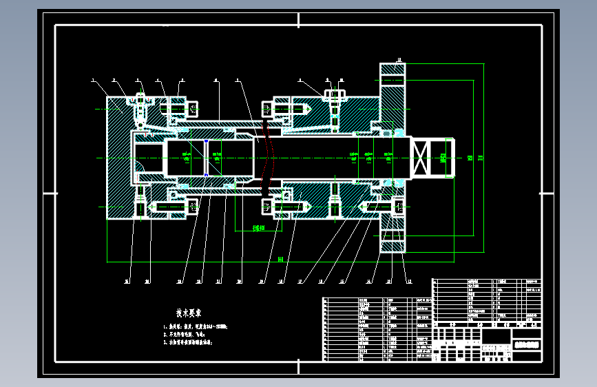 液压缸装配图及零件图CAD==311233==35