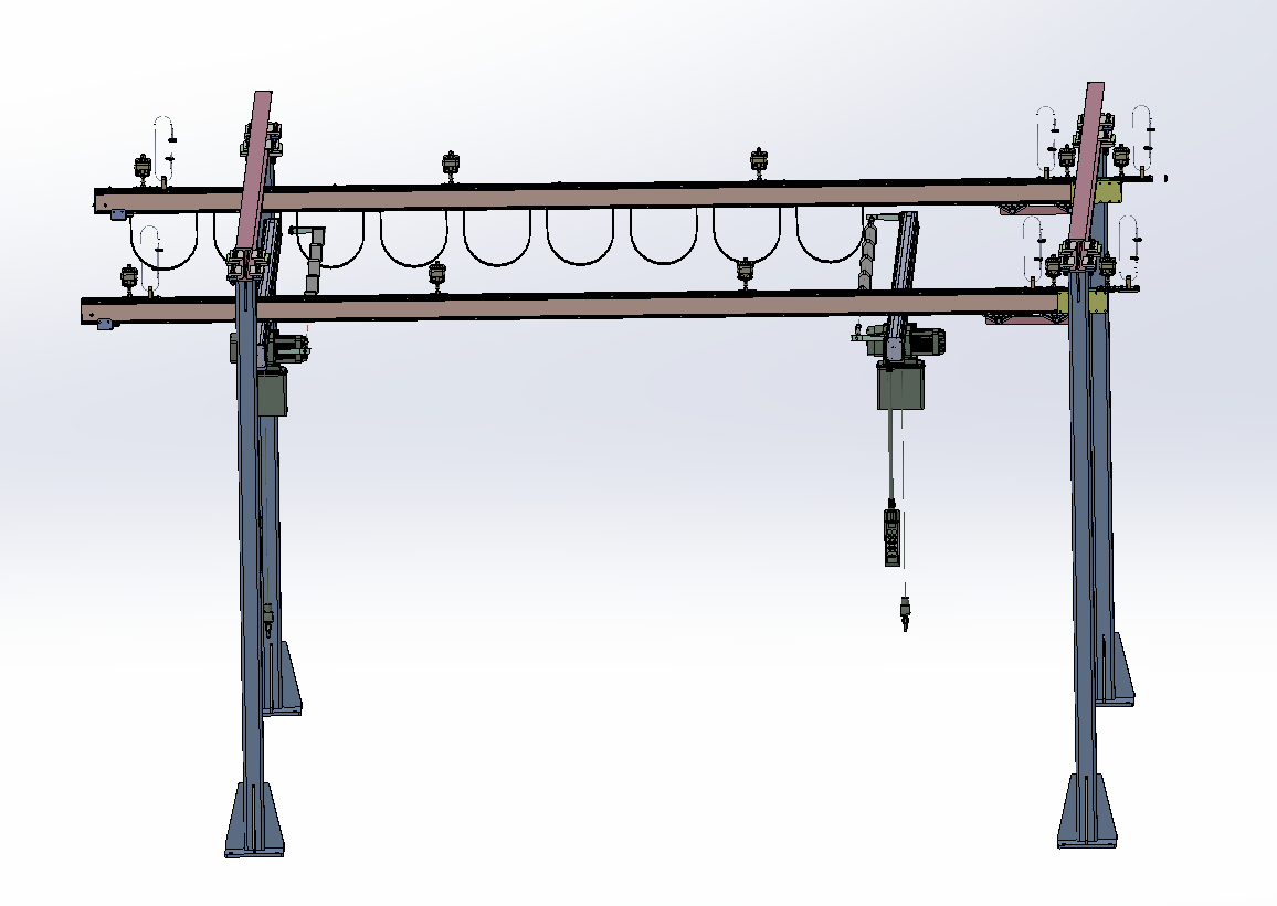 车间双移动滑索
