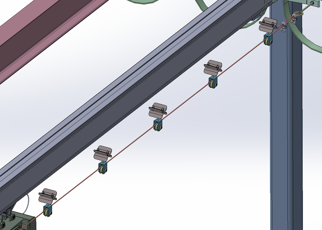 车间双移动滑索