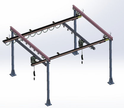 车间双移动滑索