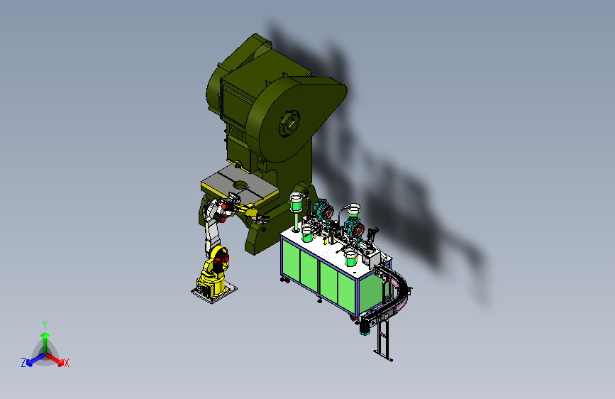 自动下料压钉生产线三维图828160===50