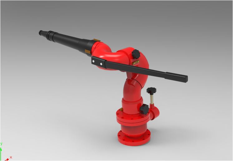 泡沫喷嘴和水喷嘴消防监测系统