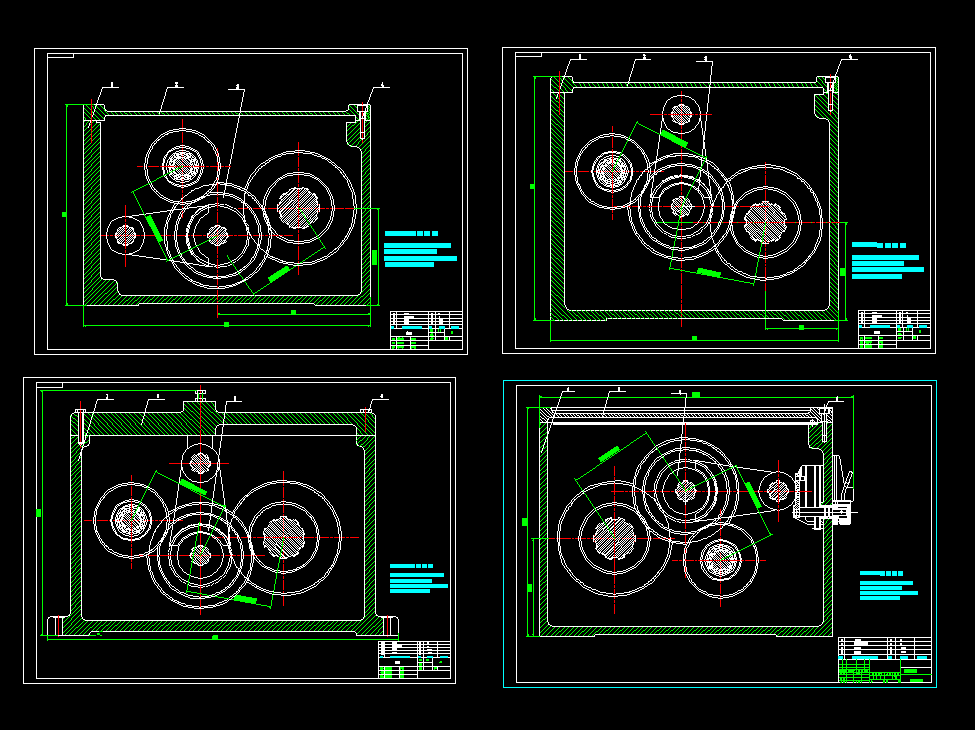 数控车床主轴箱设计回转直径380mm【转速40-2800 90 4级 7.5KW】4组