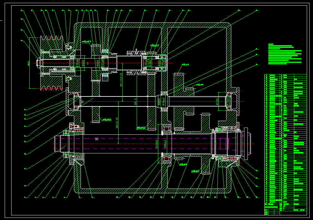 数控车床主轴箱设计回转直径380mm【转速40-2800      90   4级  7.5KW】4组