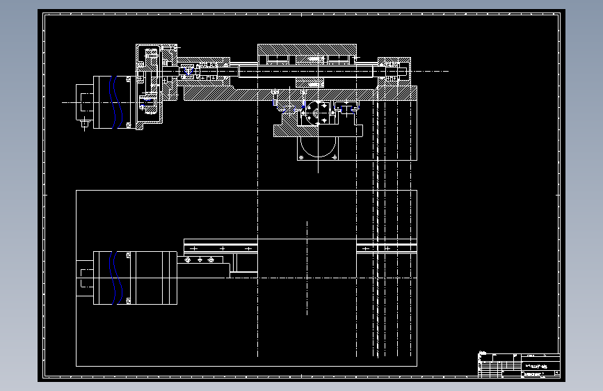 基于单片机控制的X-Y数控工作台机电系统设计CAD图纸及计算说明