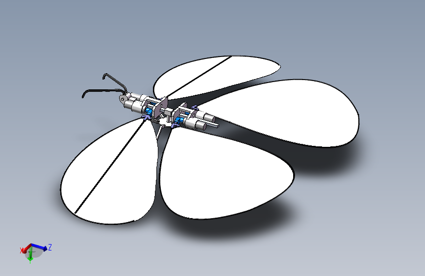 机创仿生蝴蝶模型（全）