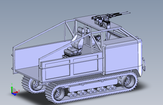 履带式农用运输车  STEP格式