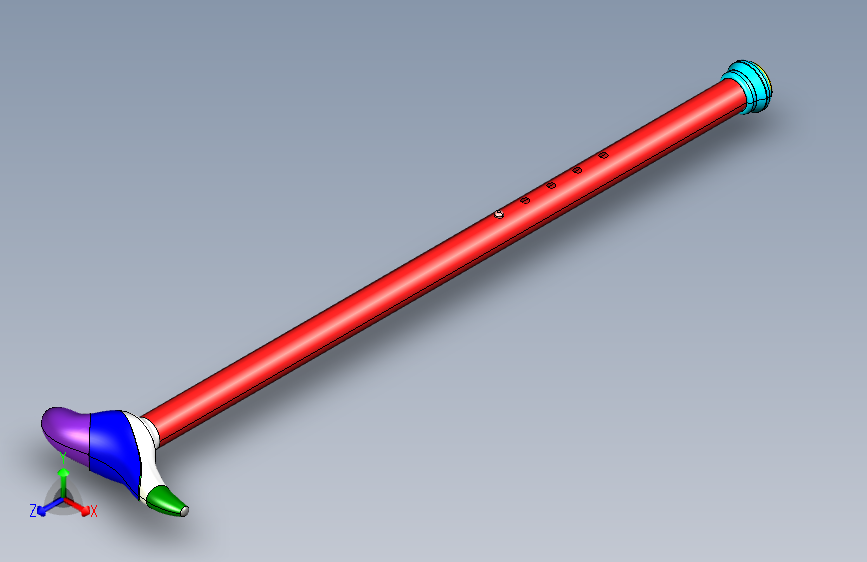 老年人拐杖模型MF417530