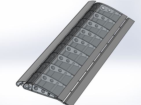 STOL飞机机翼结构3D图纸 Solidworks设计 附STEP