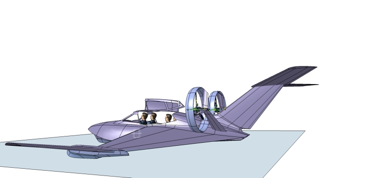 地效飞行器造型