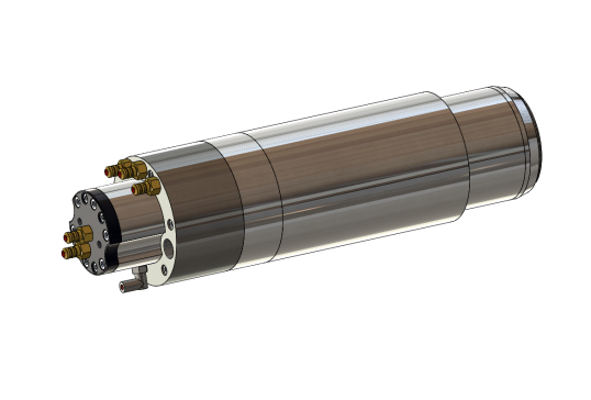 数控机床中心电主轴三维SW+CAD图