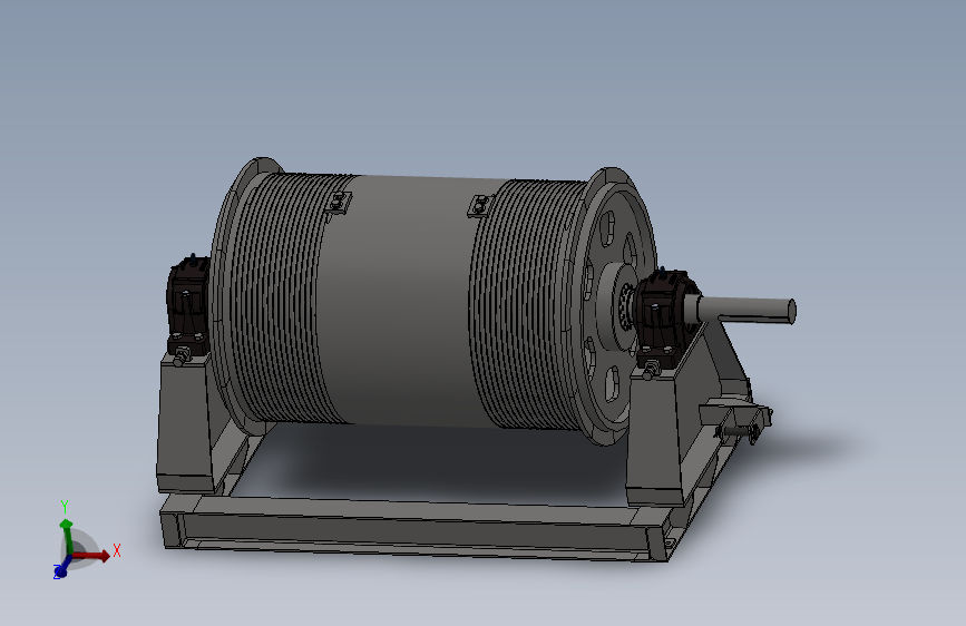 重型的卷扬机设计模型