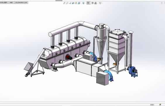 振动流化床干燥机系统设计