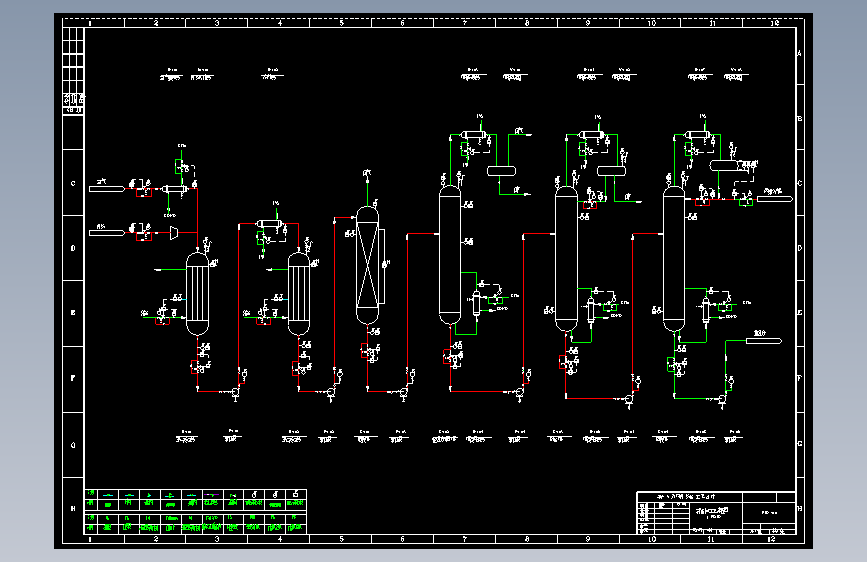 丙烯酸生产工艺流程图-PID