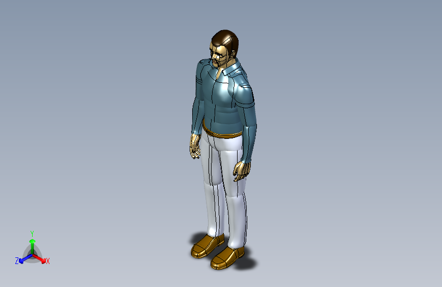 人体姿势标准立式