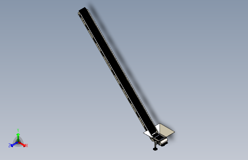 食品专用提升机模型