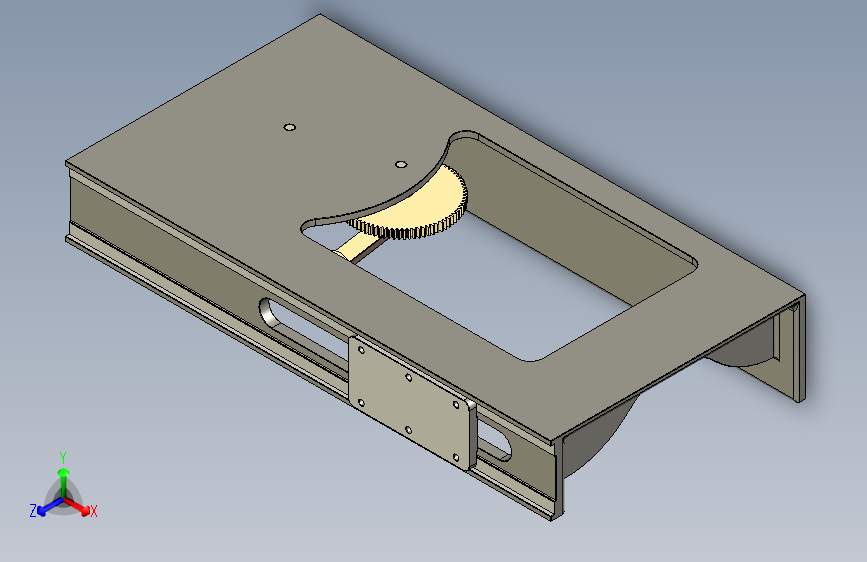 双齿轮单滑块曲柄连杆传动机构