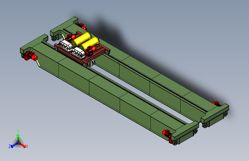 60T重载行车行走梁