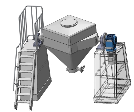 双立柱方锥混合机三维SW2016带参==1425008=300
