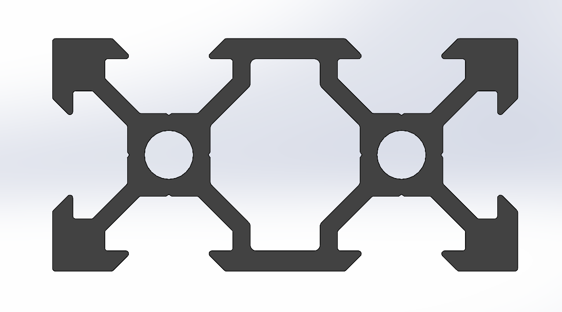 2040 V型槽铝加工