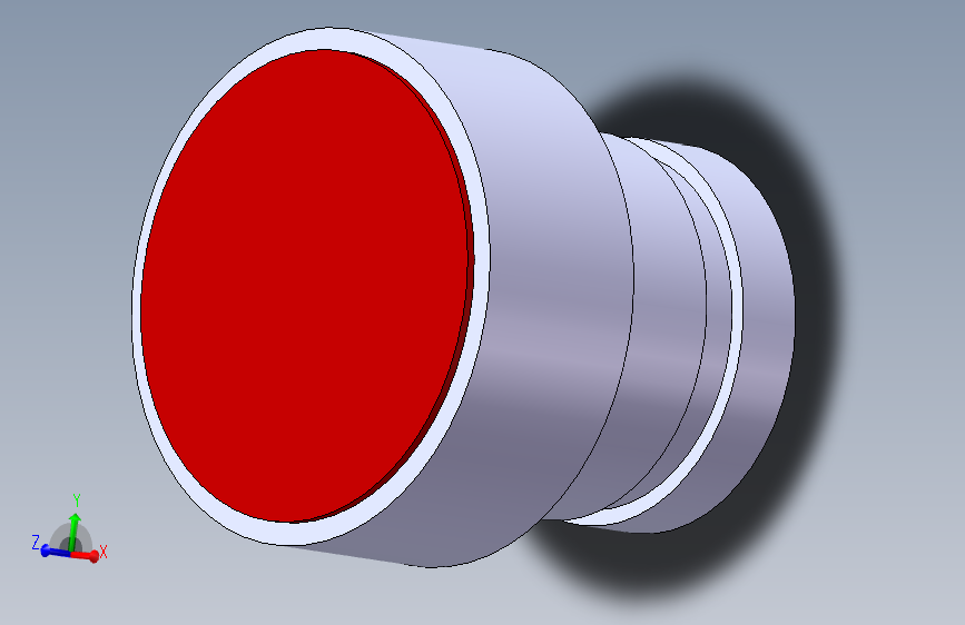 ZB2BA4C（红色自复位按钮）