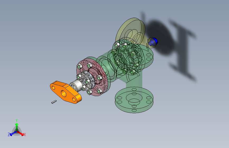 船用给水止回阀  IGES Solidedge PROE AutoCAD STEP
