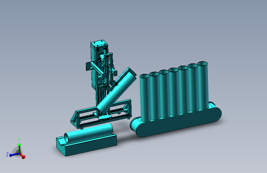 一种钢管的夹持翻转装置