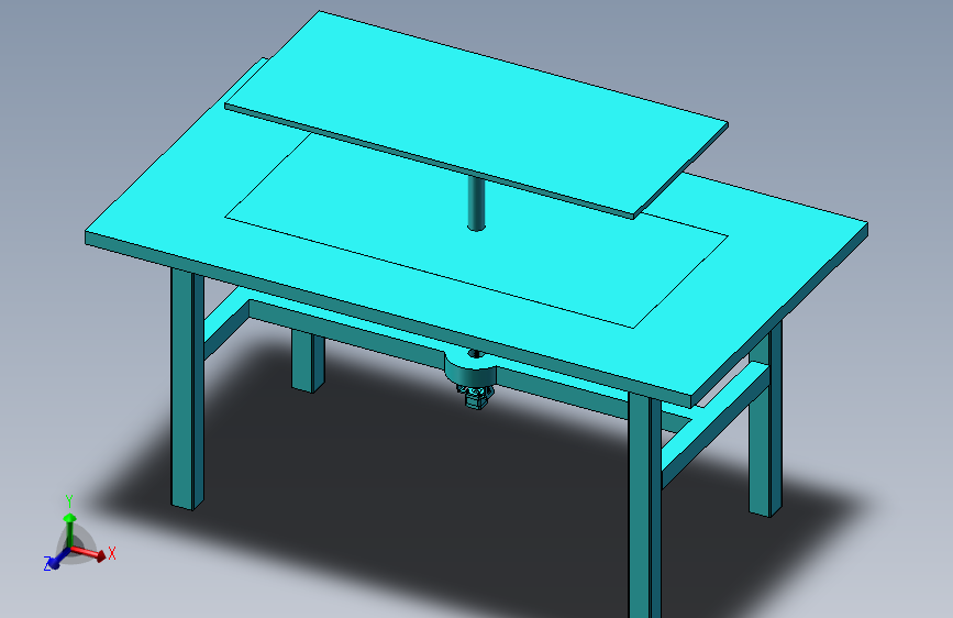 一种可升降双层餐桌