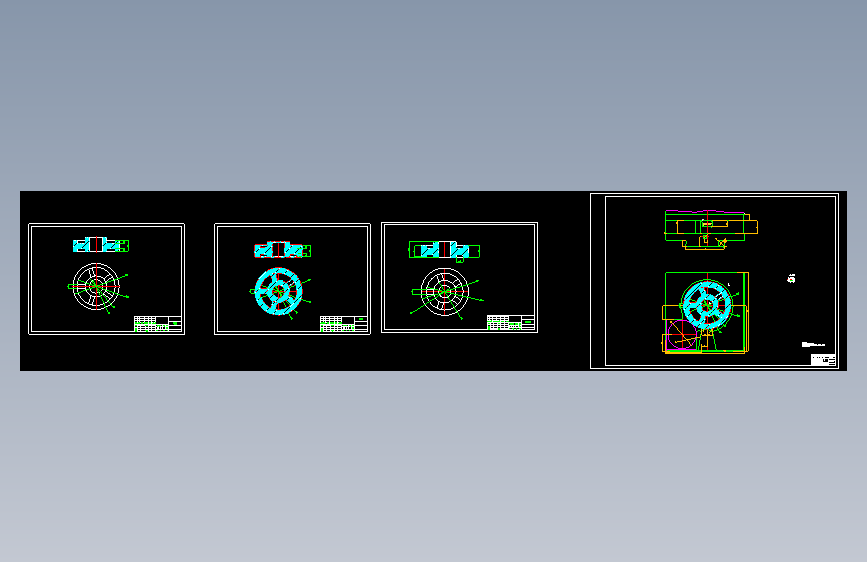 齿轮压铸模具-带说明书