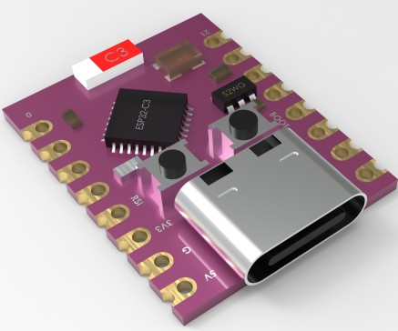 MC ESP32-C3超级迷你(黑色、粉色、红色)