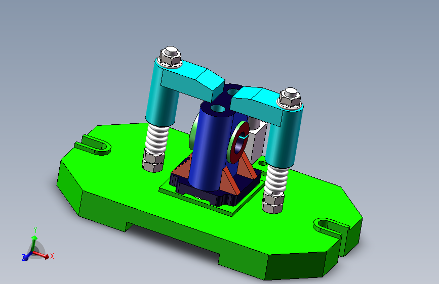 摇臂轴座铣宽1.5mm槽夹具设计含三维模型cad图纸工序卡说明书