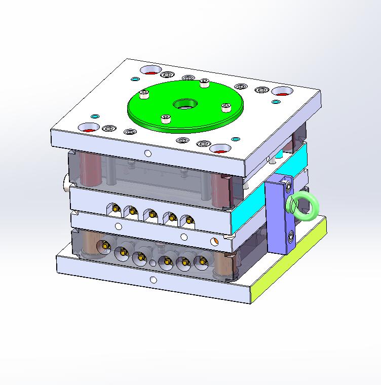 A2 方腰型盖塑料模具