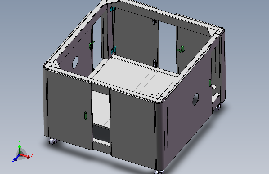 不锈钢机架模块（参数化改变尺寸）--867207-20