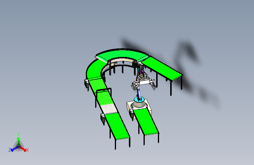 弯角可调分拣机