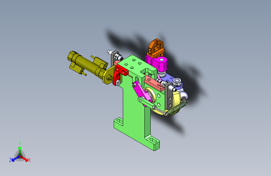 旋转摆动取料机构