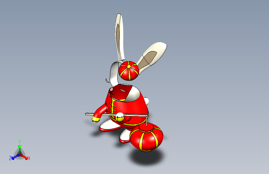 元宵节灯笼（小兔子）