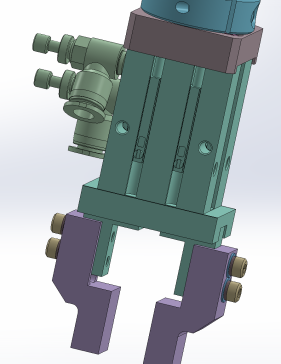 三工位机械旋转夹爪