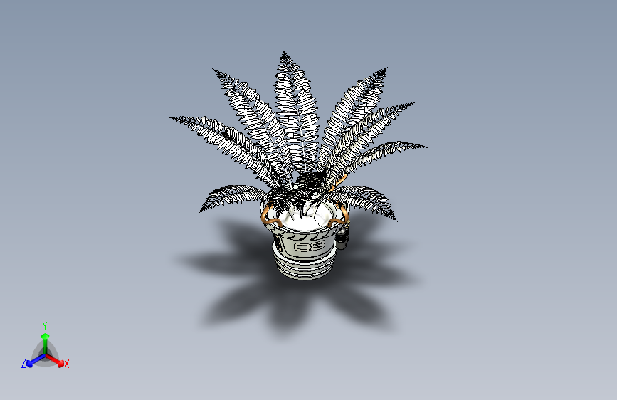 智能花盆（可以自动浇水施肥，SW2012导入格式）