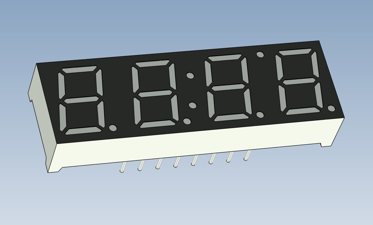 Vishay 4x7seg时钟显示器