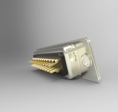带焊杯的D-sub 23插座