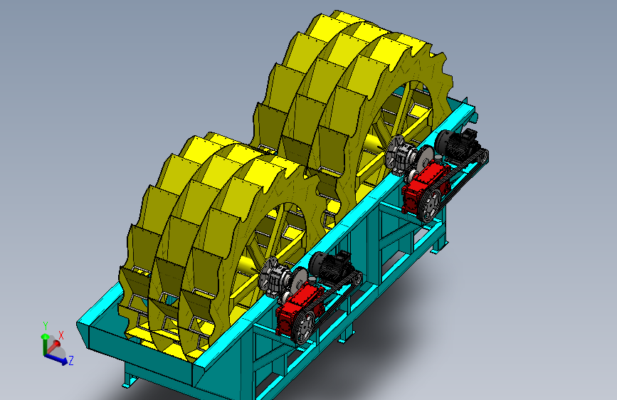 轮式洗砂机 sw24