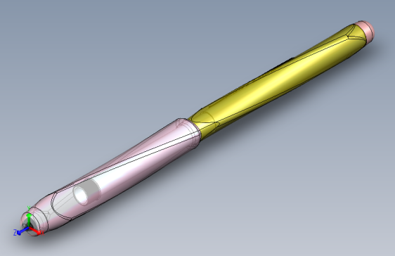 钢笔三维设计图