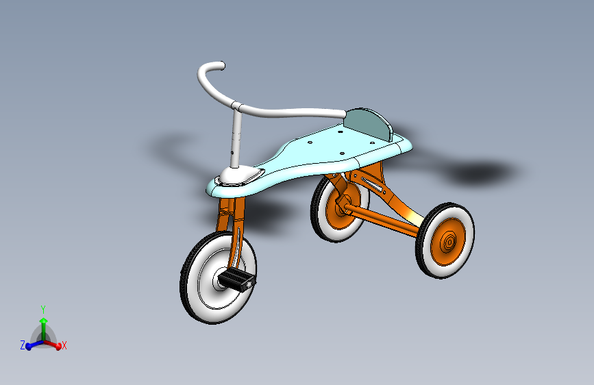 可折叠儿童三轮车