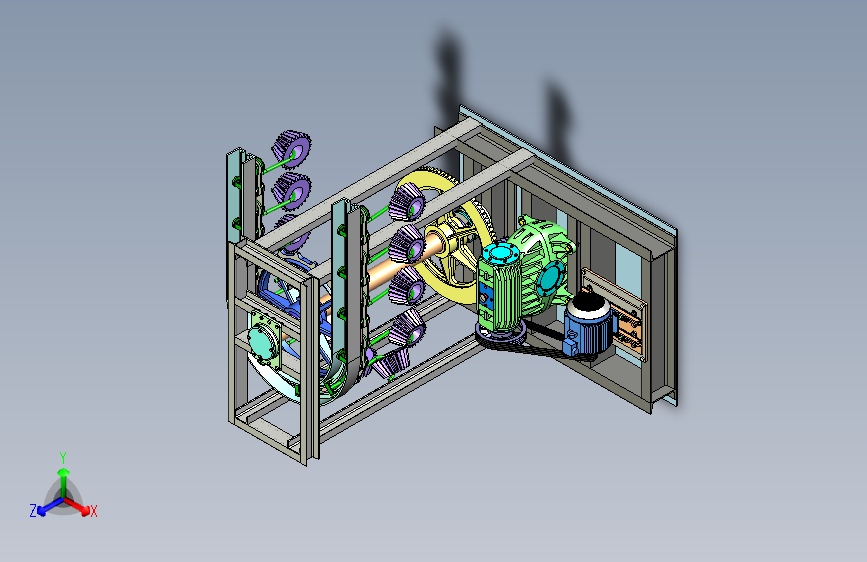 锥齿轮悬挂链生产线